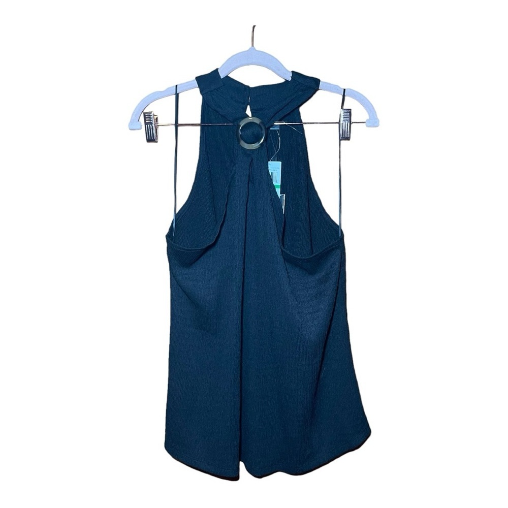 CABLE & GAUGE Black Sleeveless Top L NWT